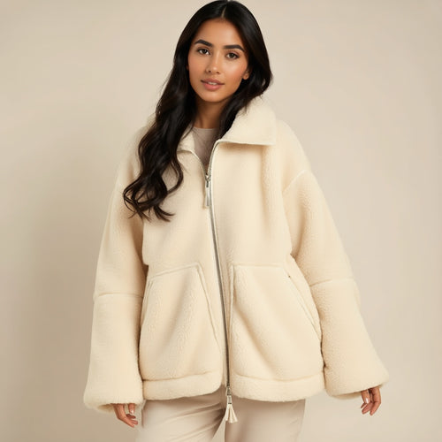 SERENITY | Plush Teddy Fleece Jacket