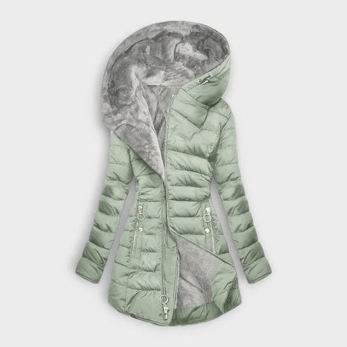 ELENA | Stylische Damen-Winterjacke mit Plüschfutter